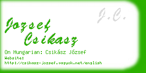 jozsef csikasz business card