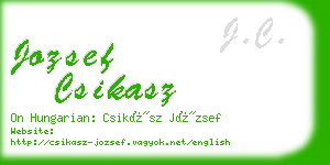 jozsef csikasz business card